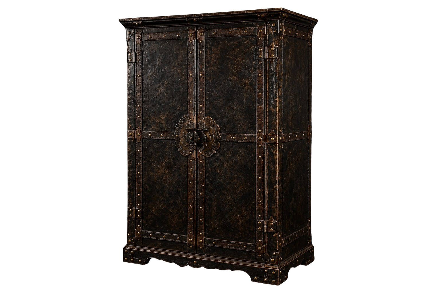 Antique lockbox representing privacy and protection